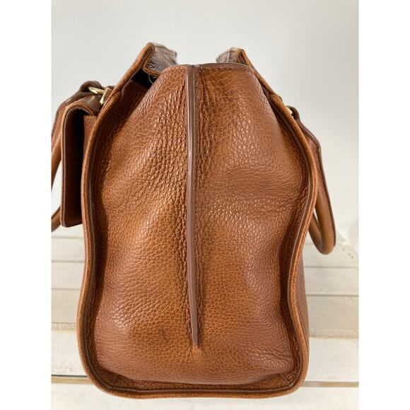 BRAHMIN, LARGE BROWN PEBBLED LEATHER HANDBAG - Picture 4 of 16